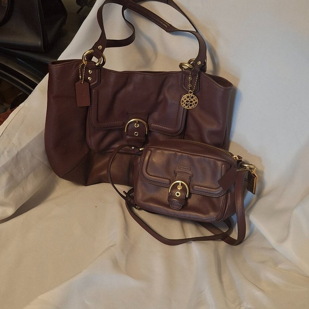 Coach Campbell Camera Bag and Tote Oxblood/Burgundy - EXC!!